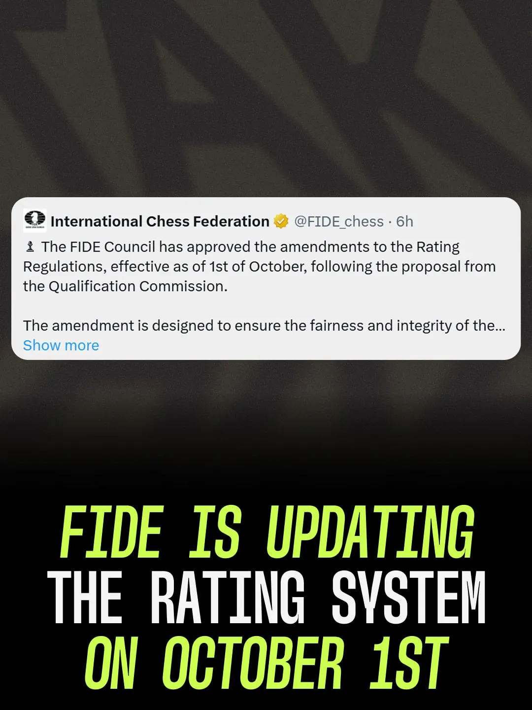 Making a new FIDE rating rule easy to understand, slide 14 of 18