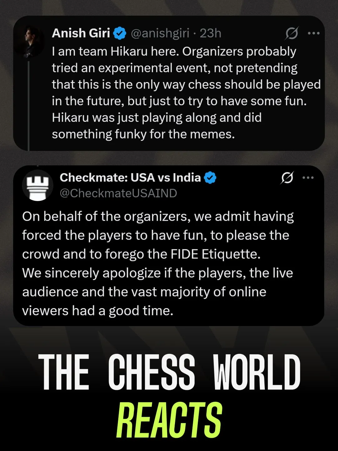 Anish sides with Hikaru's viral king throw, slide 18 of 20