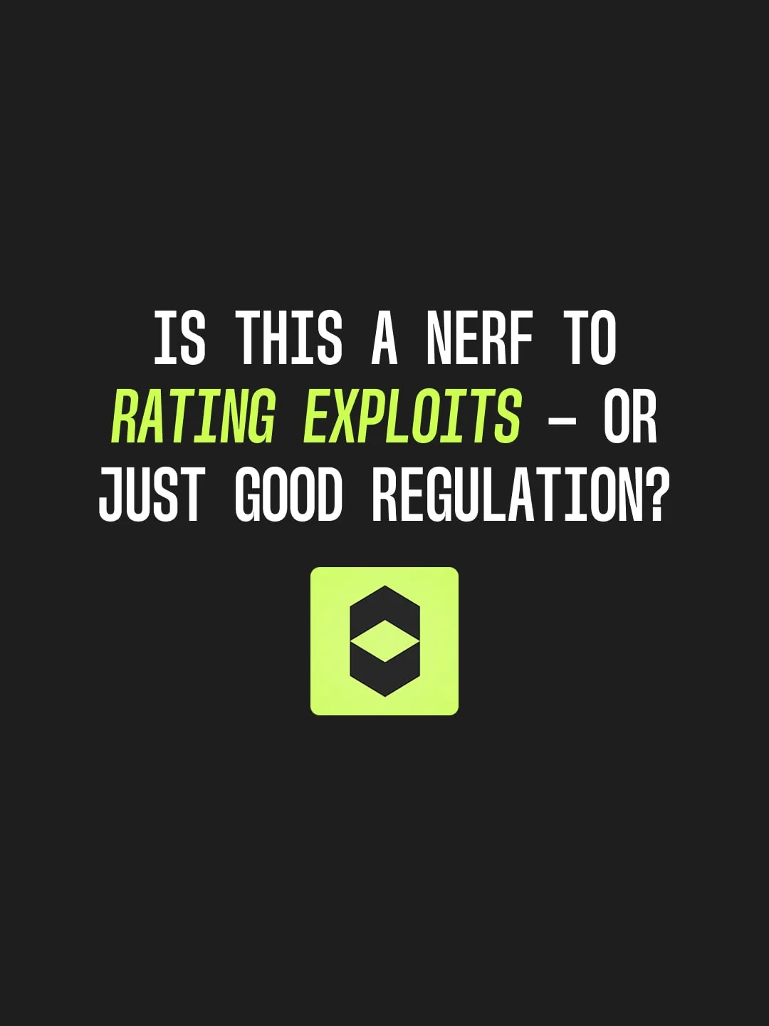 Making a new FIDE rating rule easy to understand, slide 18 of 18